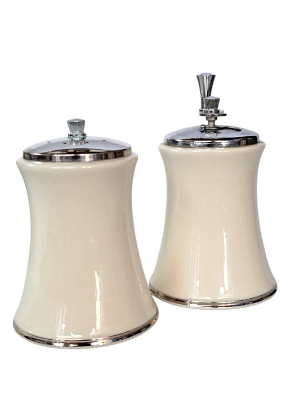 Vintage LENOX Salt Shaker Pepper Grinder Mill Silver Tone Trenton NJ - Picture 16 of 16